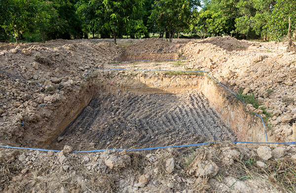 Retention Pond Digging at C & C's Land Services